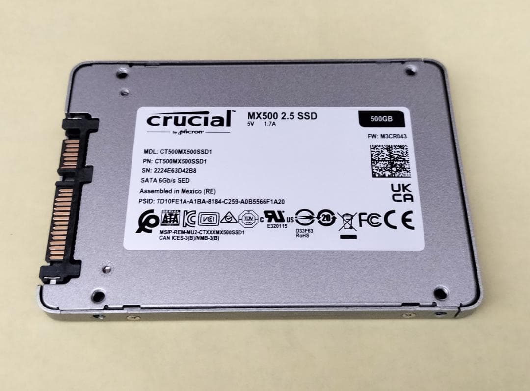 crucial MX500 CT500MX500SSD1 500GB SSD ②