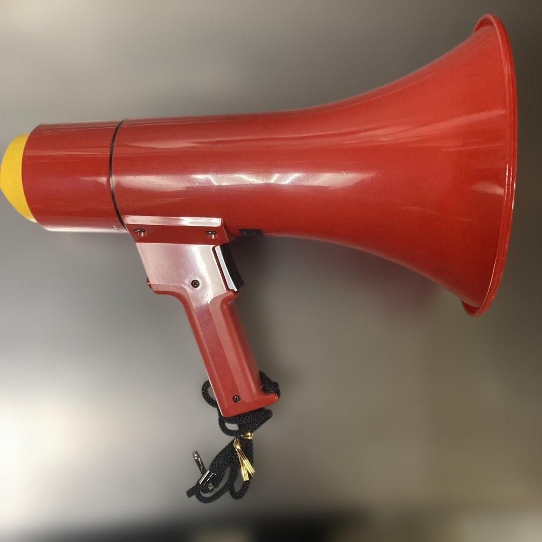 National 拡声器 赤 ハンドヘルド サイレン機能付激レア　新品　未使用