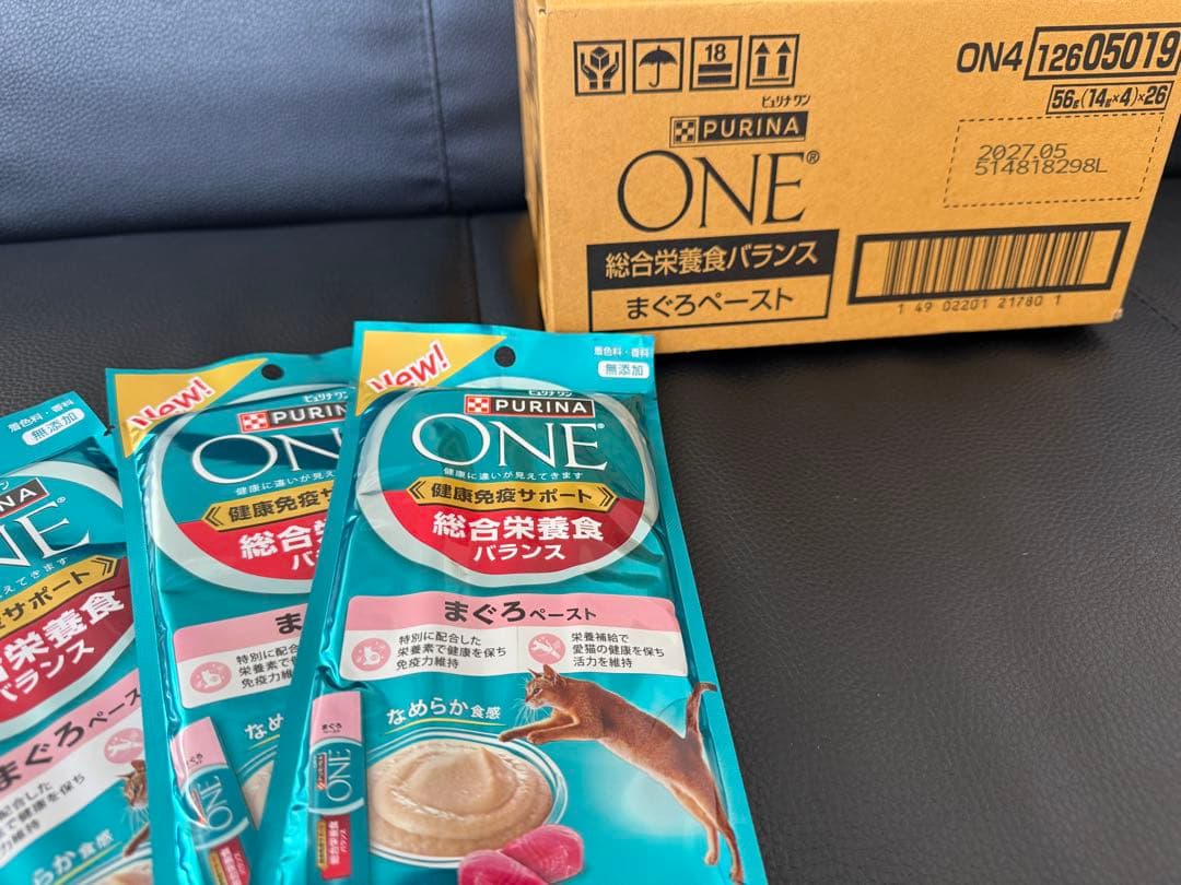 お買得！ピュリナワン健康免疫サポート　総合栄養食バランスまぐろペースト　1ケース