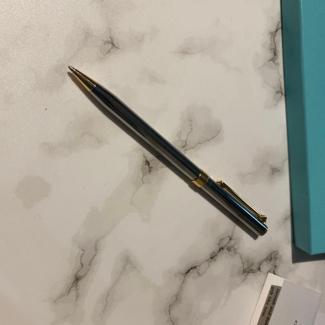 TIFFANY&Co. ティファニー Tクリップ ボールペン 保存箱付