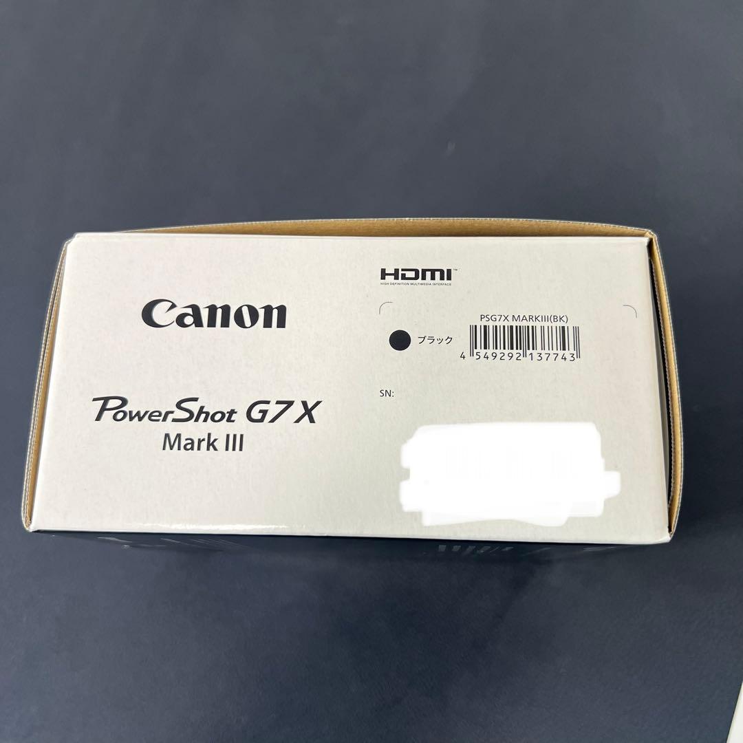 【新品未使用】Canon PowerShot G7X Mark III ブラック