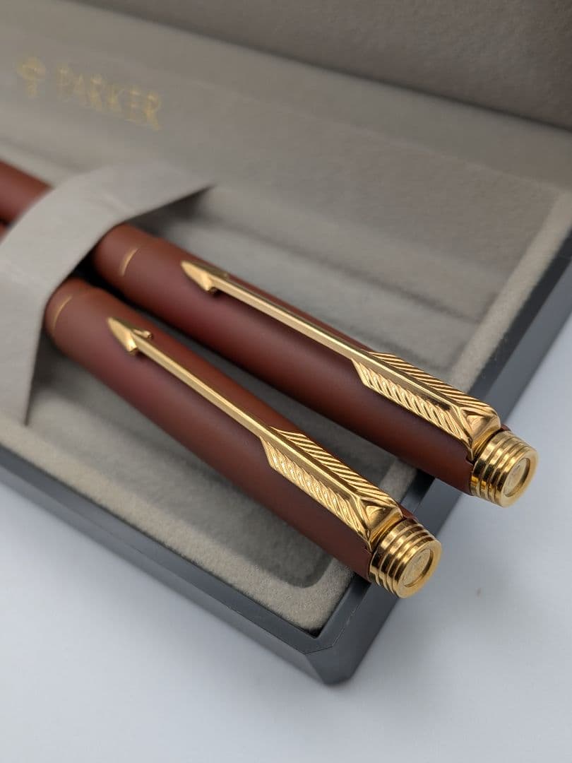 【新品未使用品】PARKER マットボルドー シャープペンシル２本セット 箱付き