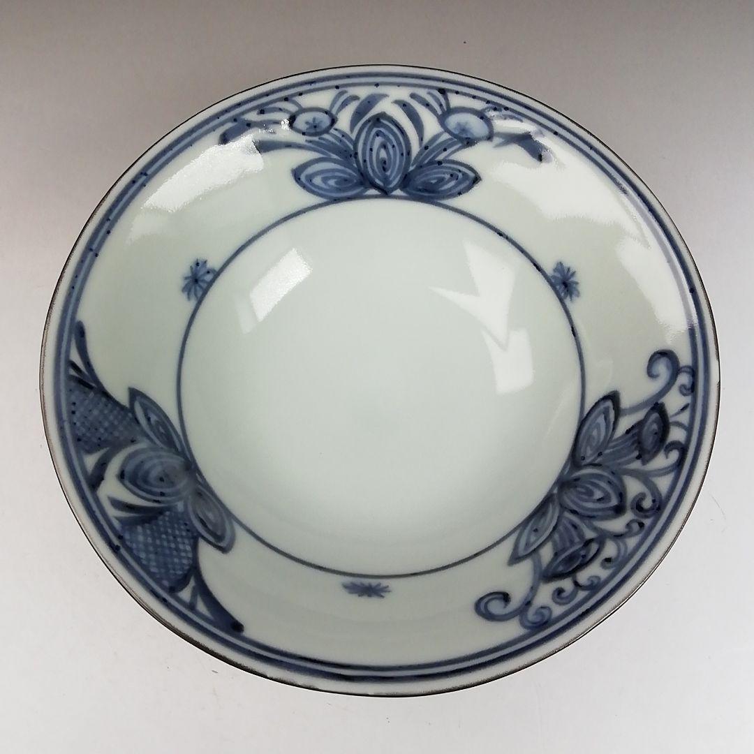 Ｗ３４０　茶碗　『染付　茶碗』『玉堂窯　手塚玉堂 造』　共箱　抹茶碗　茶道具