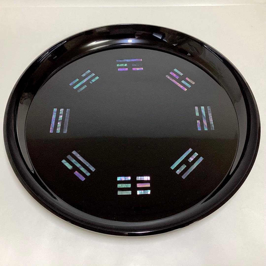 八卦盆 木乾 黒 紙箱入 茶道具 新品