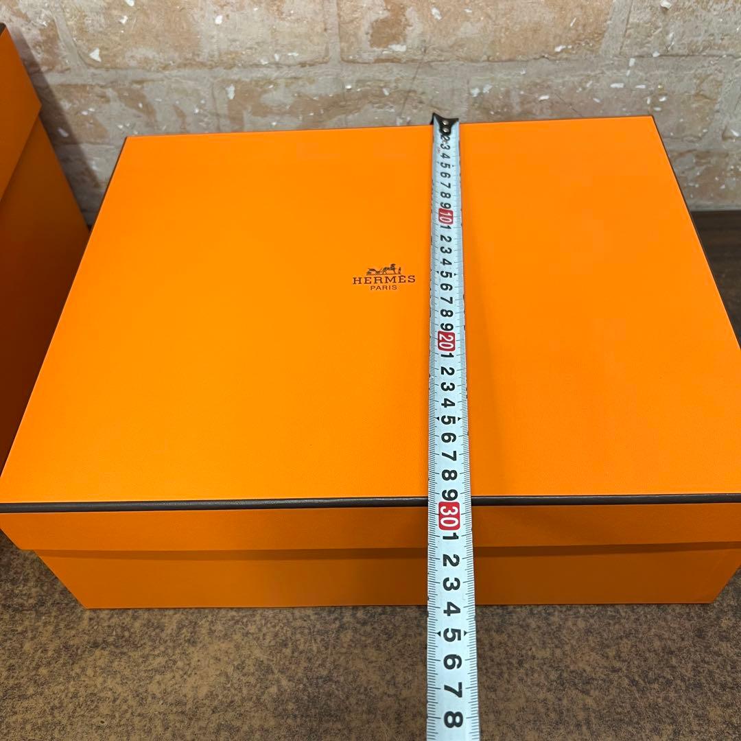 プ*読様 E4【used】HERMES 空箱　特大　リボン　ボックス　ピコタン？