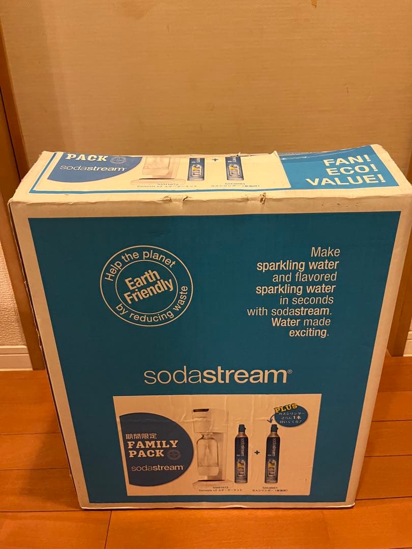 sodastream 炭酸水メーカー ホワイト /ボトル+シリンダー2本付き