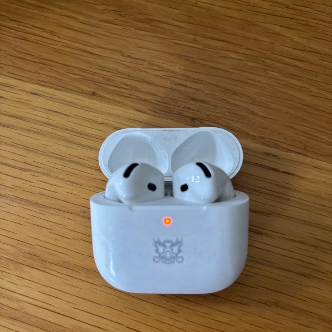 AirPods4anc本体 キャラクターロゴ(龍)付き