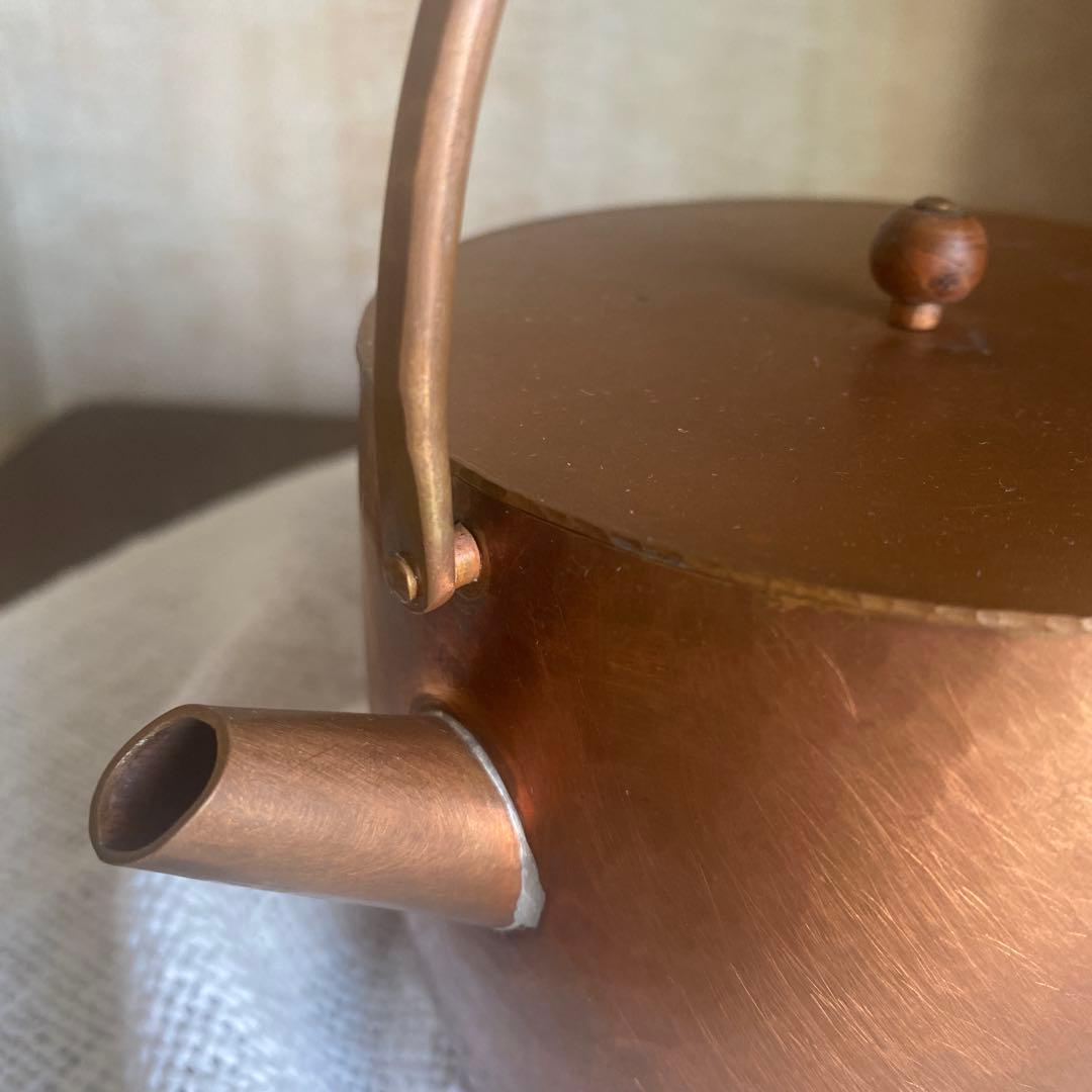 中村友美　金工家　小さなやかん　銅 Little kettie本付き