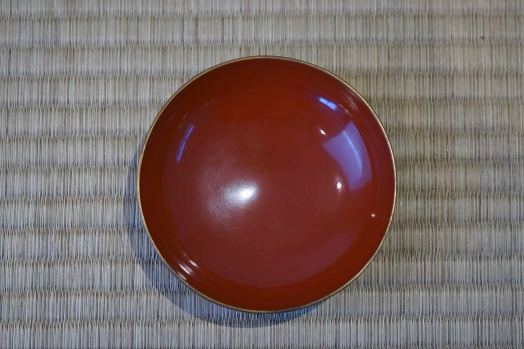 朱内黒漆 杜若図金銀蒔絵 吸物椀 2客/ 輪島塗 木製漆器 茶懐石