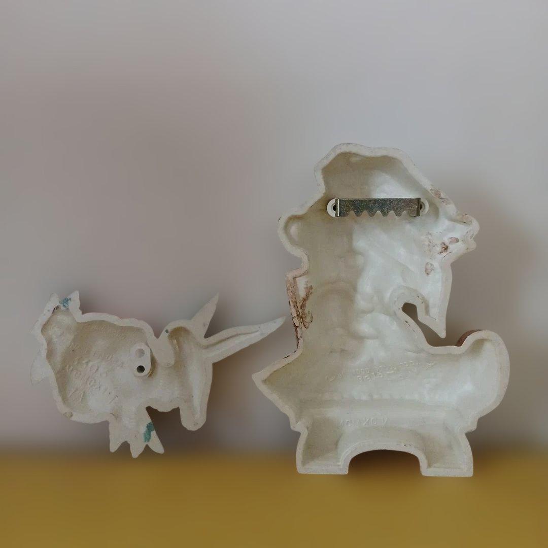 アメリカ製　ヴィンテージ　クマとハチドリ　壁飾り　セット品