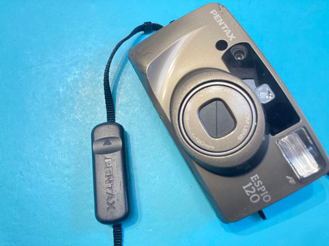 旅行に最適　望遠　マクロ　多機能フィルムカメラ　PENTAX ESPIO120