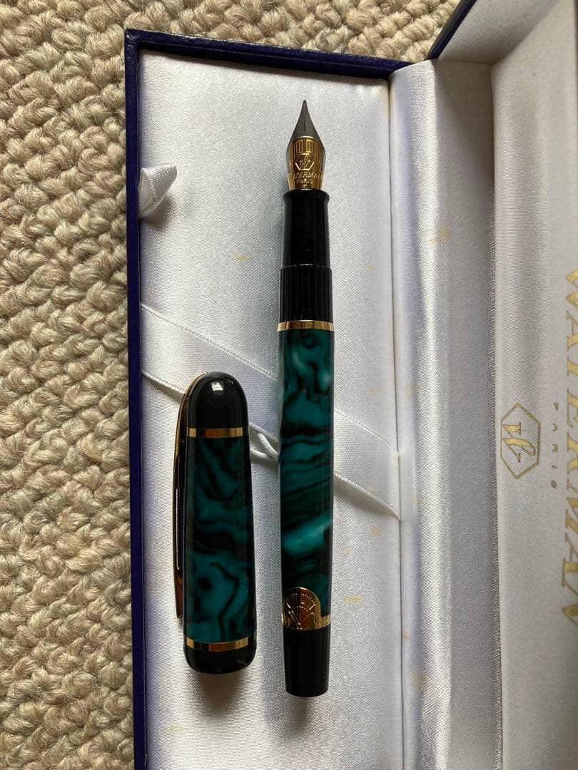 WATERMAN 万年筆 フィリアス マーブルグリーン ペン先　F