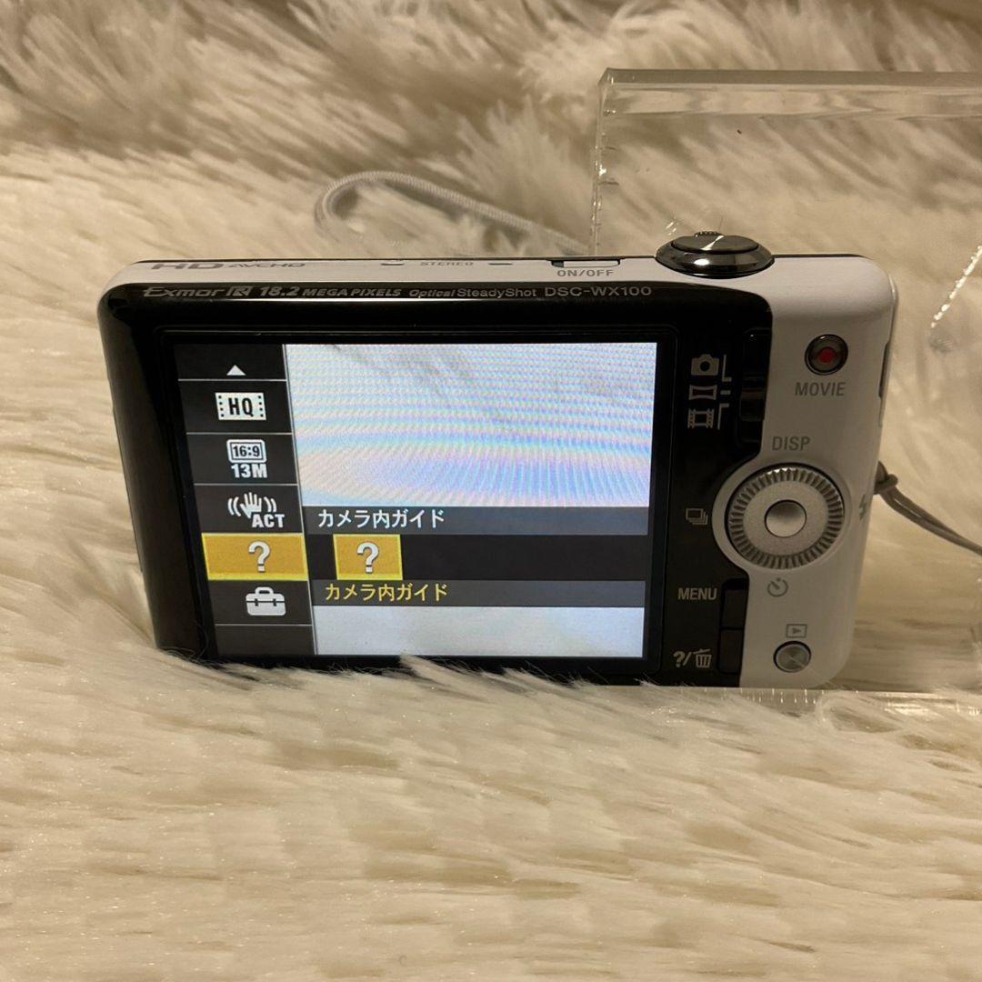 【簡易動作確認済】SONY Cyber-shot DSC-WX100　ホワイト