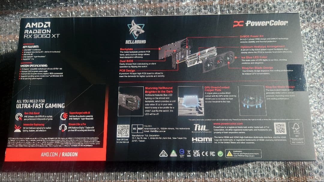 PowerColor Radeon RX 9060 XT 16GB 未使用