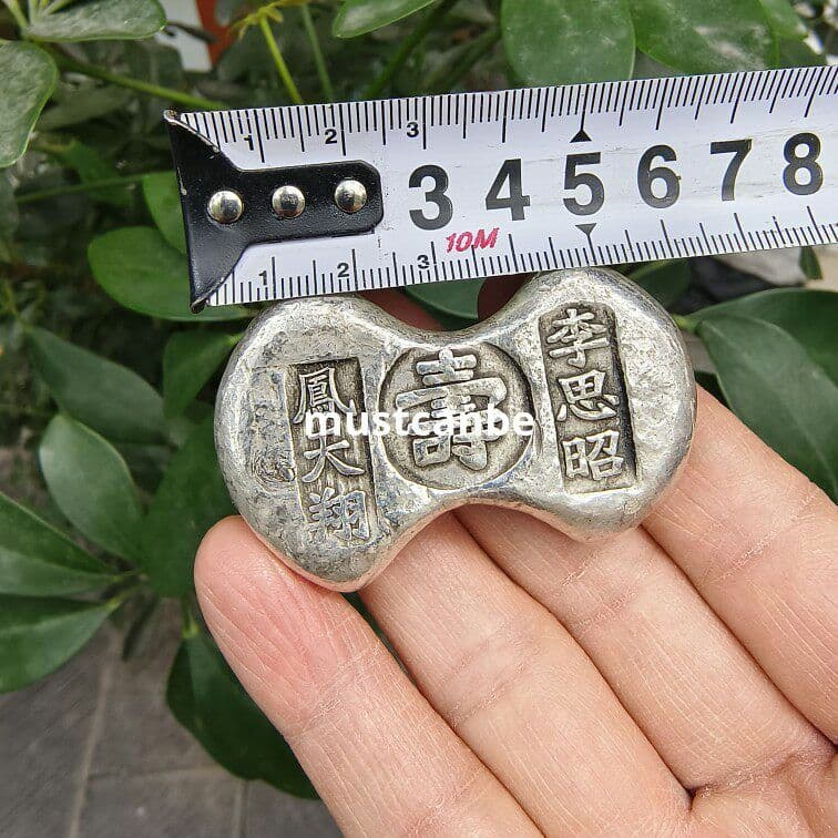 銅製 庫銀 元宝 福禄寿喜財元宝 文鎮 文房具 装飾品 現代工芸品 置物