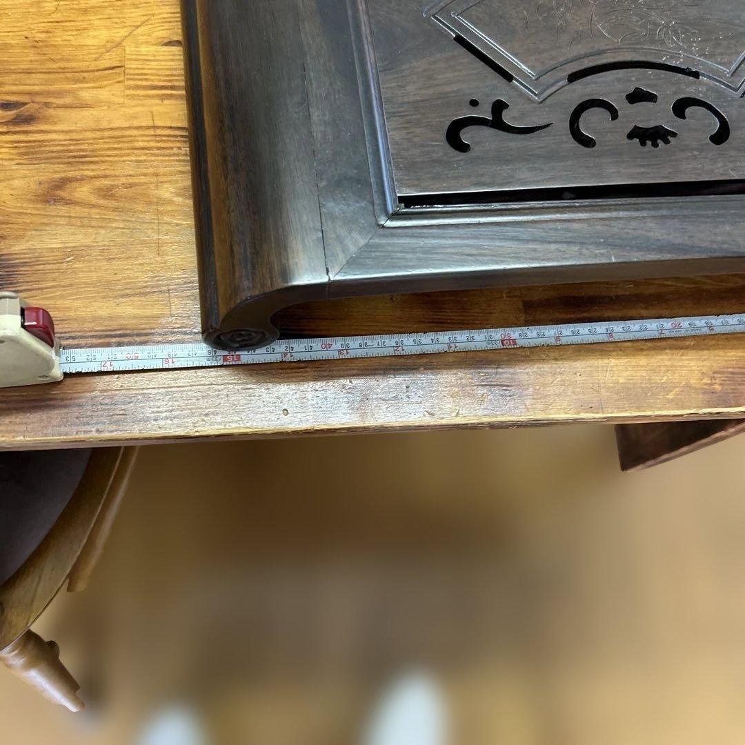 木製中国茶器 茶盆 茶盤 木製彫刻入りアジアン茶器