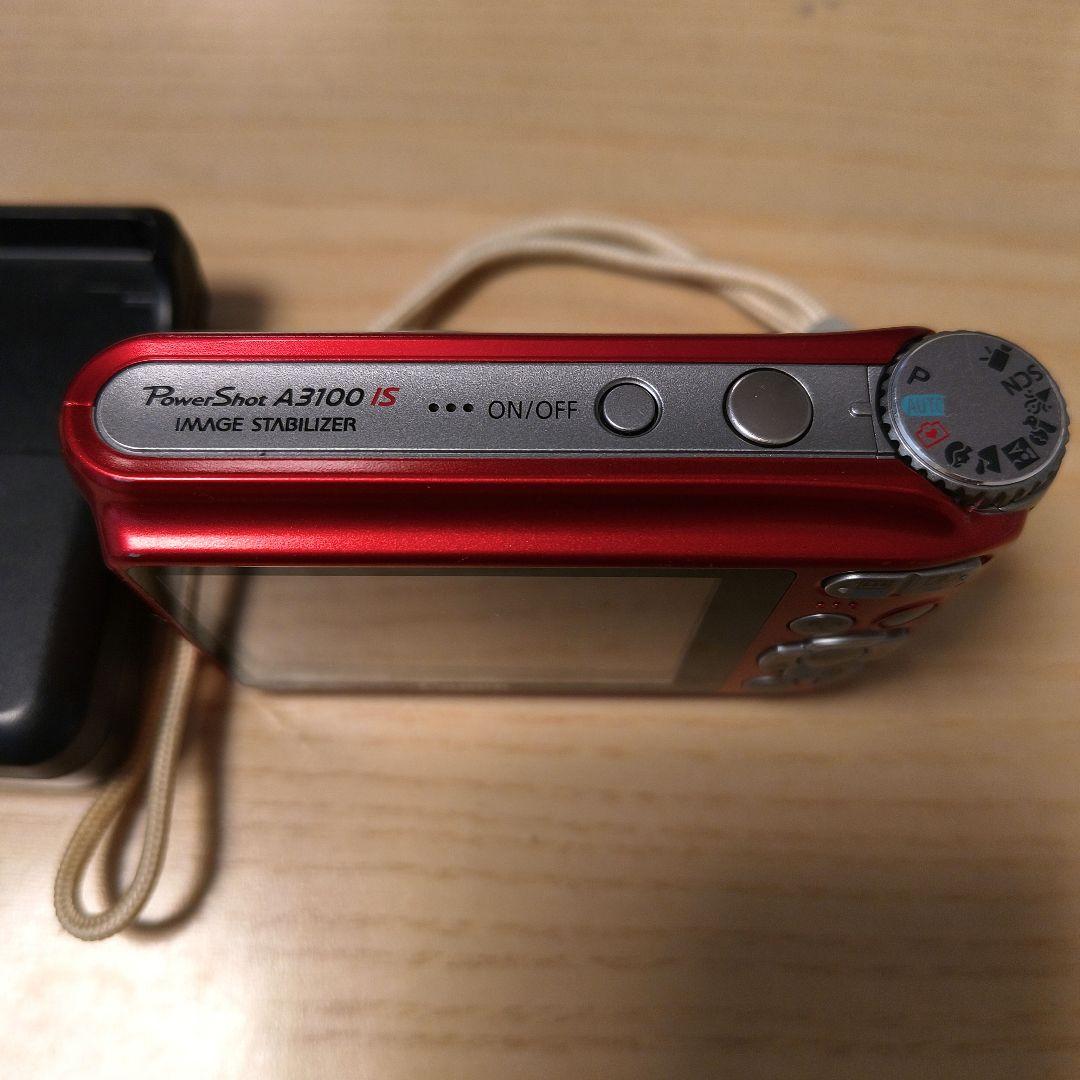 【ジャンク】 キャノン Canon PowerShot A3100 IS レッド
