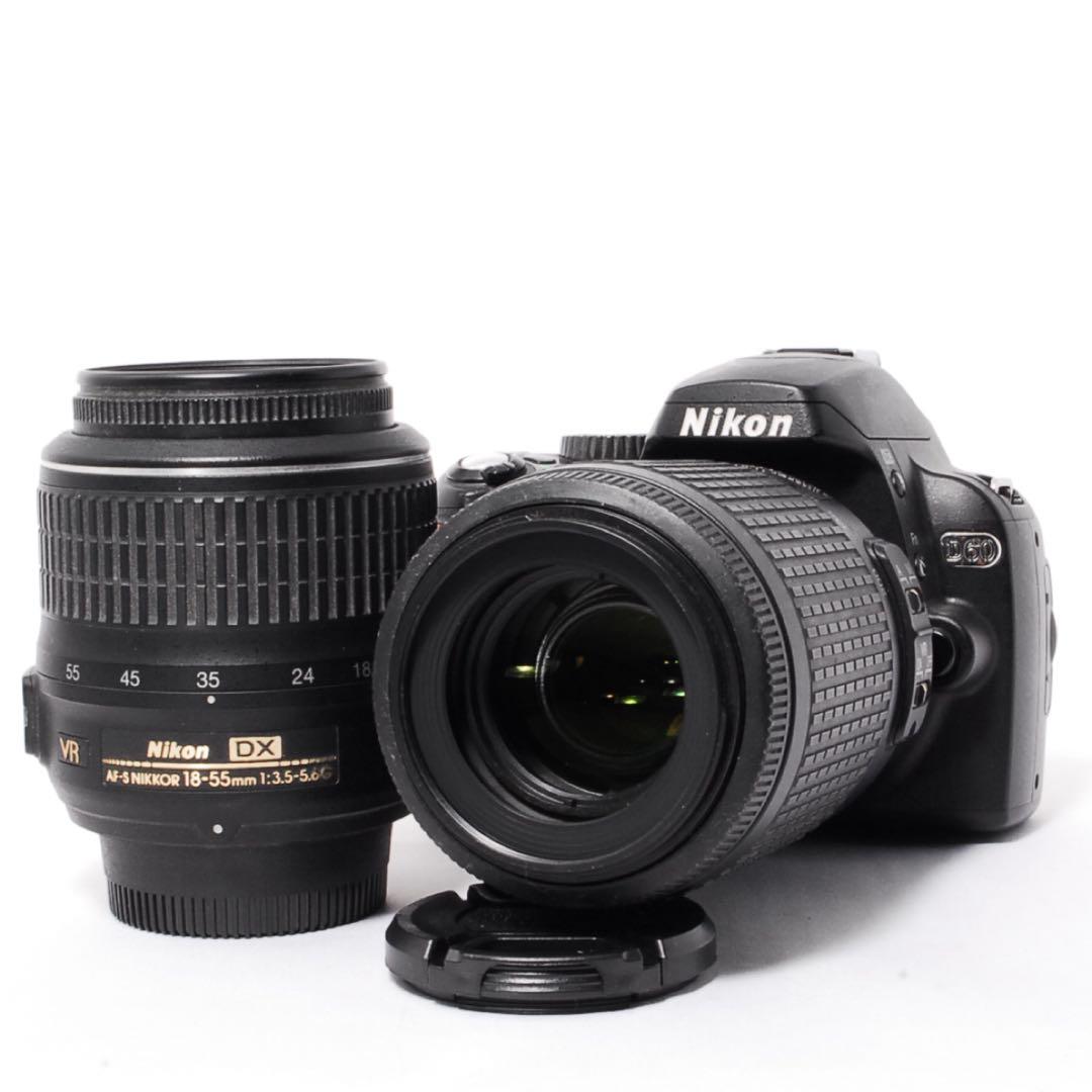 ショット数少なめ◆Nikon D60◆一眼レフカメラ◆スマホ転送OK◆すぐ使える