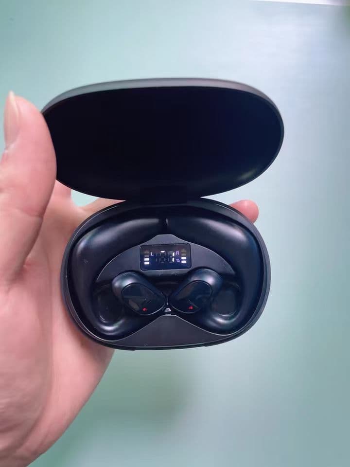 耳掛け型ワイヤレスイヤホン 非装着型 Bluetooth5.4 ノイズキャンセリ
