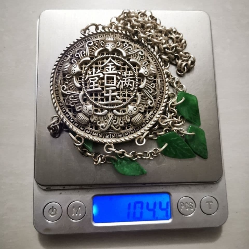 銅 細工 長命錠 金玉満堂 装飾品 工芸品 置物