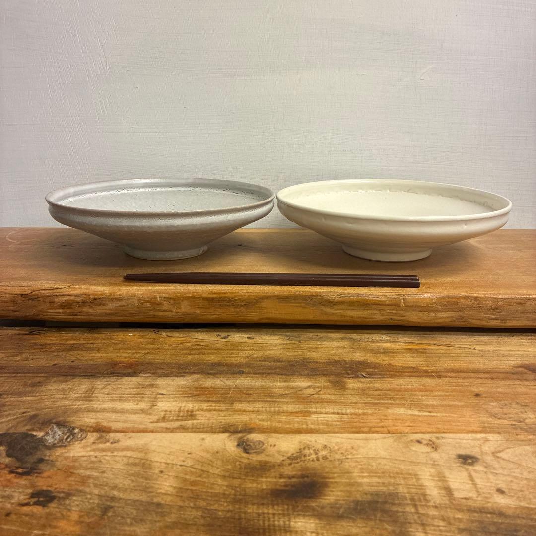 tenten　新品　陶器　陶芸作家　浅鉢2個　257