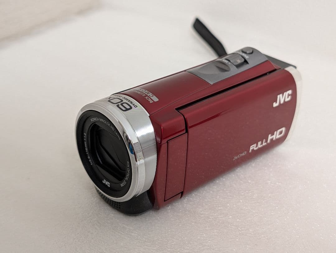 JVC ビデオカメラ GZ-HM199-R Everio エブリオ レッド