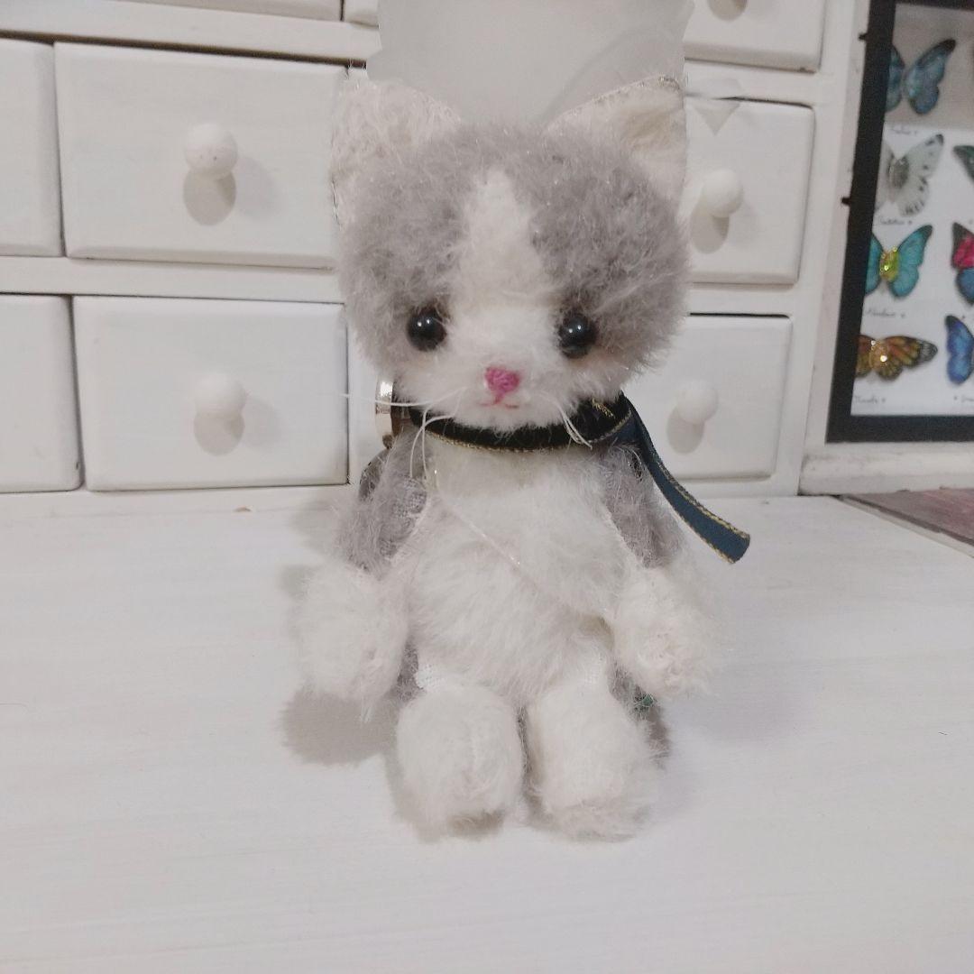 テディベア ハチワレ 猫 アーティストベア 玩具 ぬいぐるみ