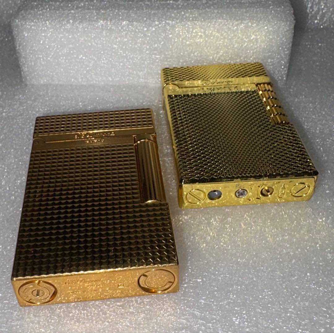 TR S.T Dupデュポン ライター ダイヤモンドヘッドゴールド 箱付き
