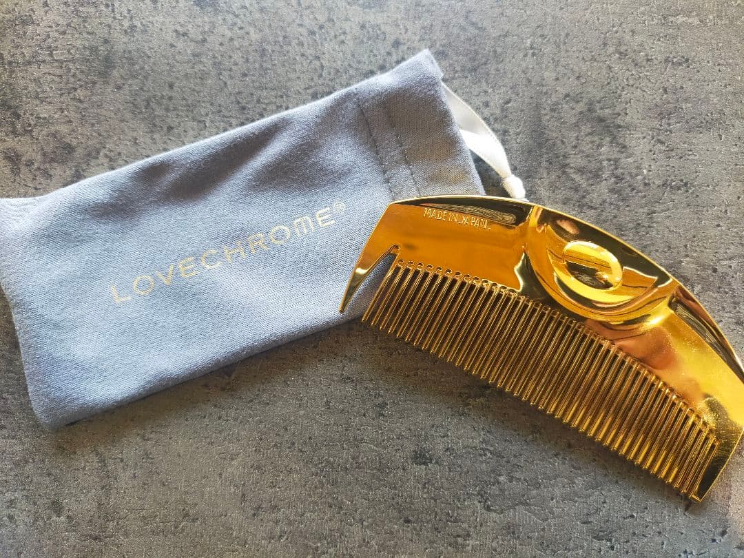 【新品未使用】LOVECHROME コーム　ゴールド