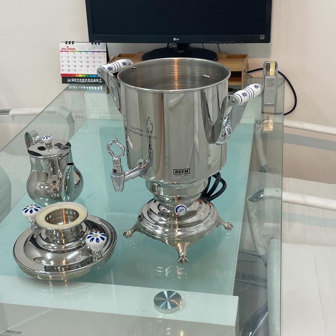 BEEM社製 サモワール ロマノフ 3 シルバー 5リットル 電気 湯沸かし器