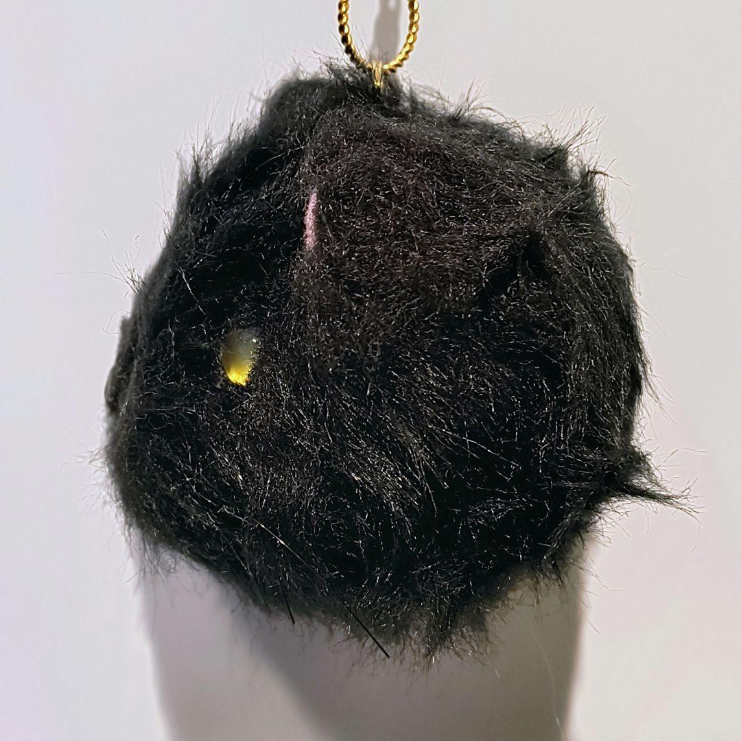 猫　黒猫　アートドール　キーホルダー　細目