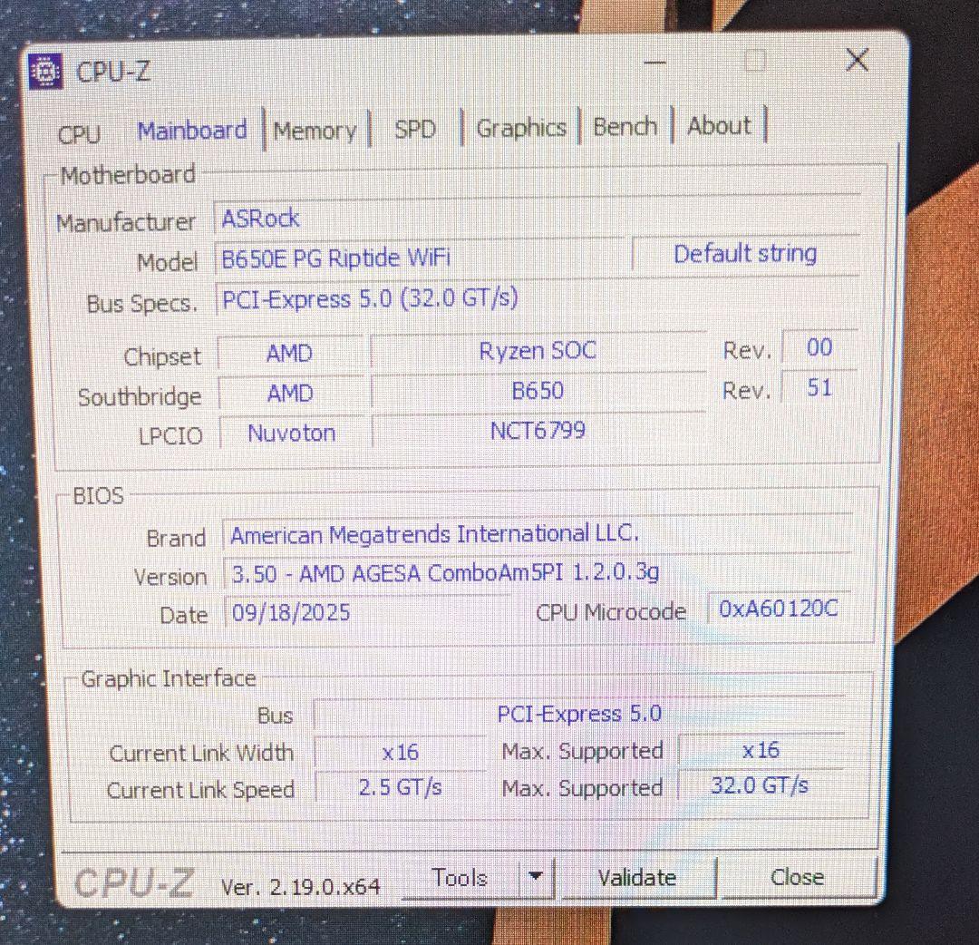 ASRock マザーボード B650E PG Riptide WiFi AM5