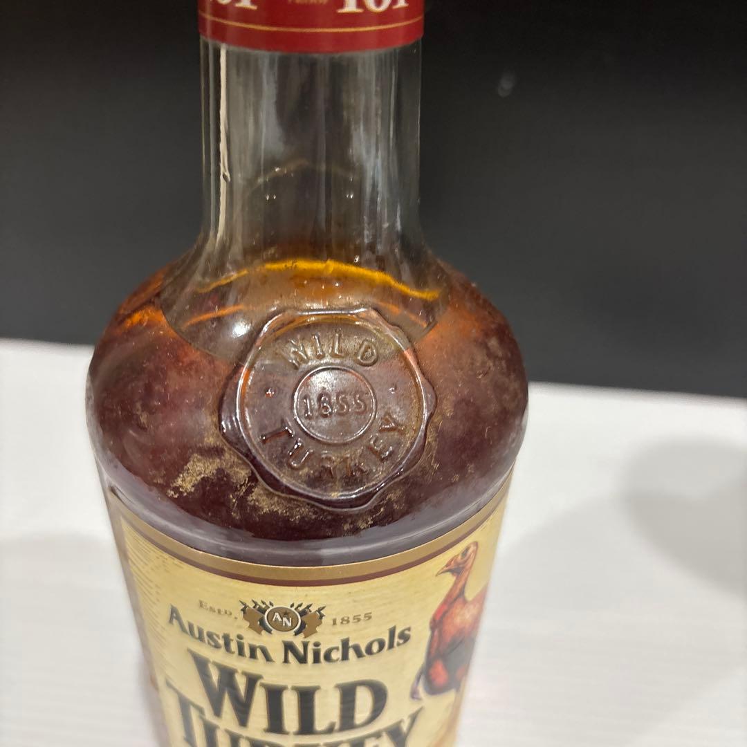 旧ラベル　Wild Turkey バーボンウイスキー 750ml 101プルーフ