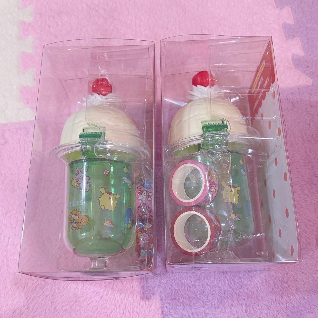 SWIMMER サンリオ マスキングテープ＆ケースセット 2個セット