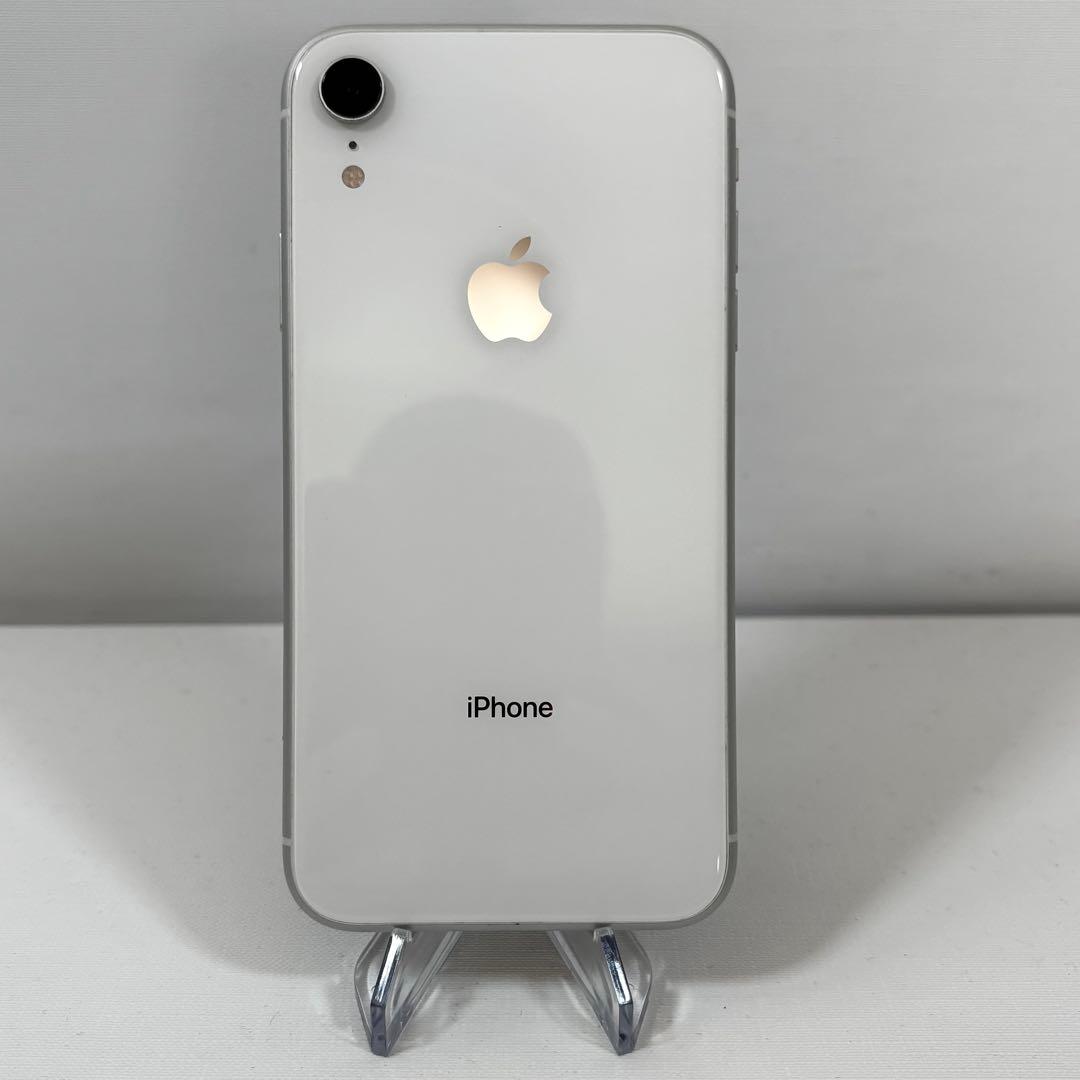 iPhone XR 128GB ホワイト バッテリー73% 動作品