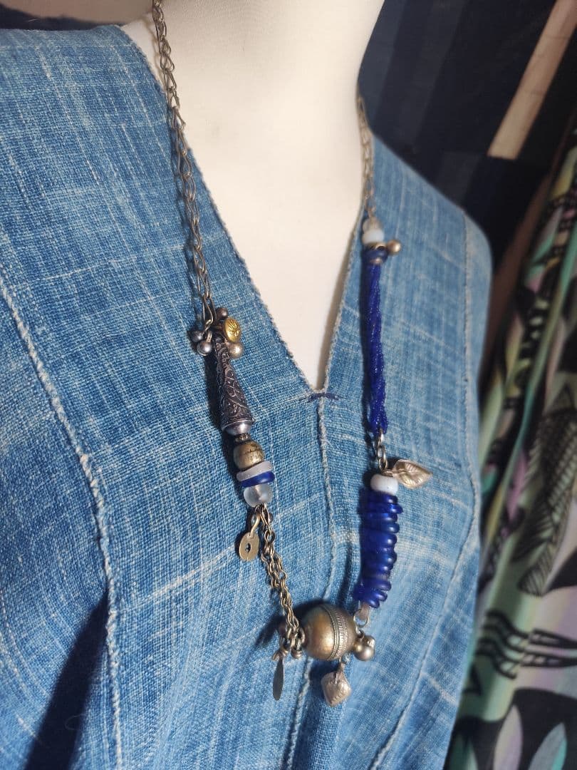 アオノ*omamori*　Kuchi じゃらじゃら Tribal ネックレス