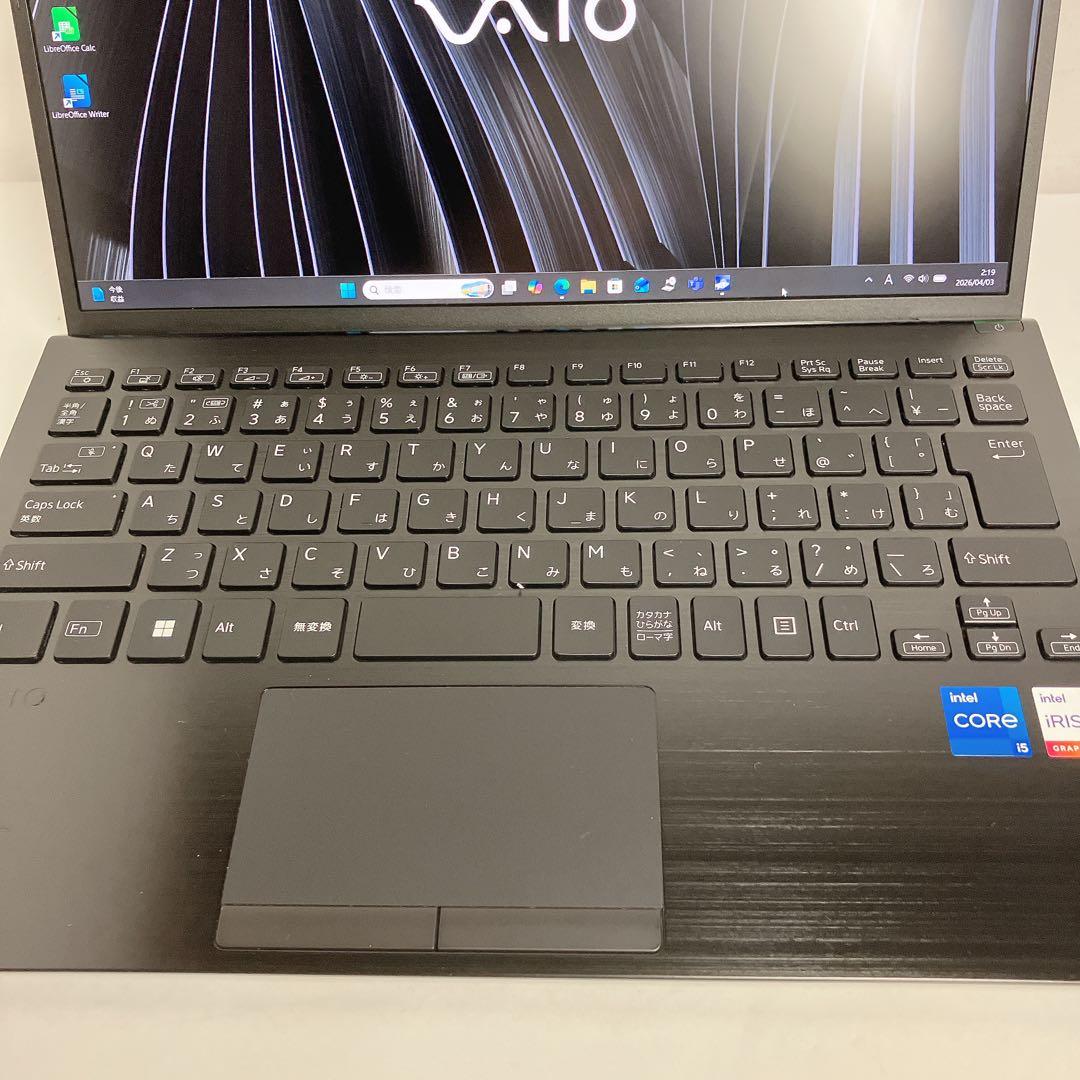 使用262時間 VAIO Pro PG 12世代i5 /16/ NVMe256