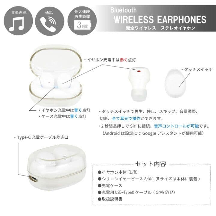未使用　新品　未開封　公式mofusand ワイヤレスイヤホン サメにゃん　水色