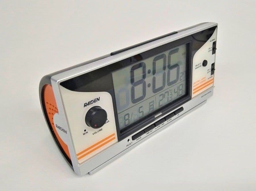 鉄道音「ライデン」目覚まし電波時計単３電池3個入り
