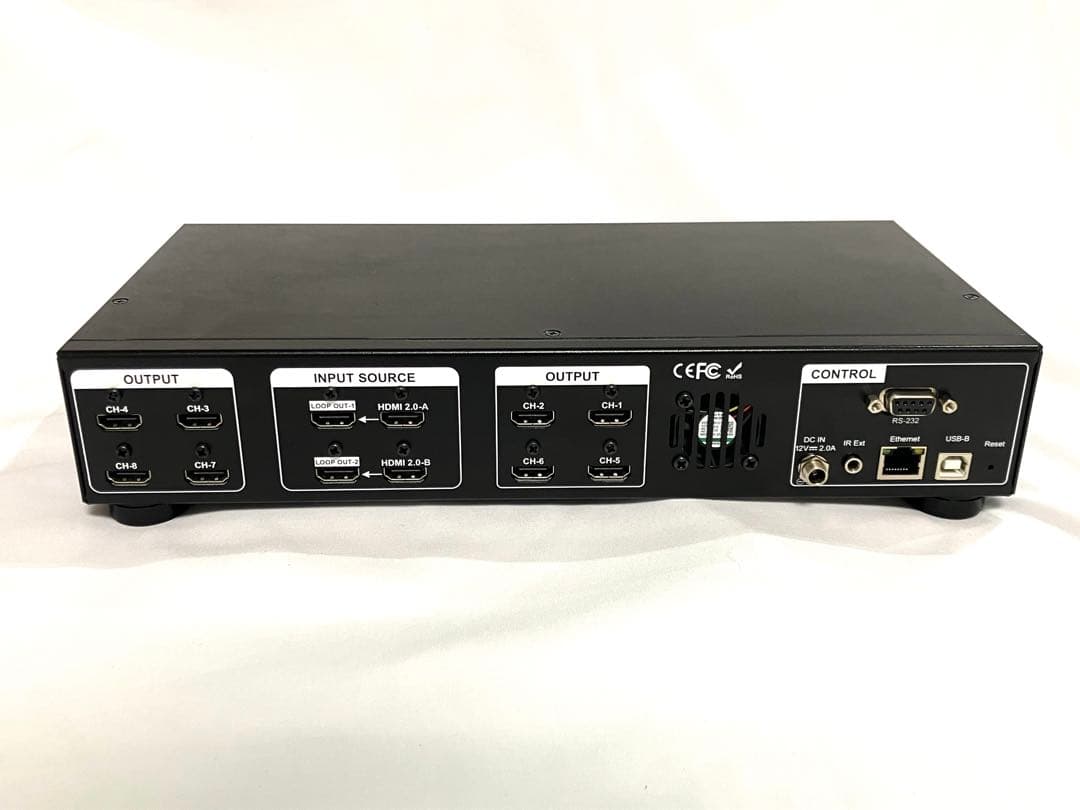 【即納】GeoBox G408 4K ビデオウォールコントローラー フルセット