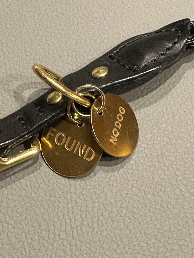 NO DOG×FOUND MY ANIMAL 首輪 Mサイズ ブラック