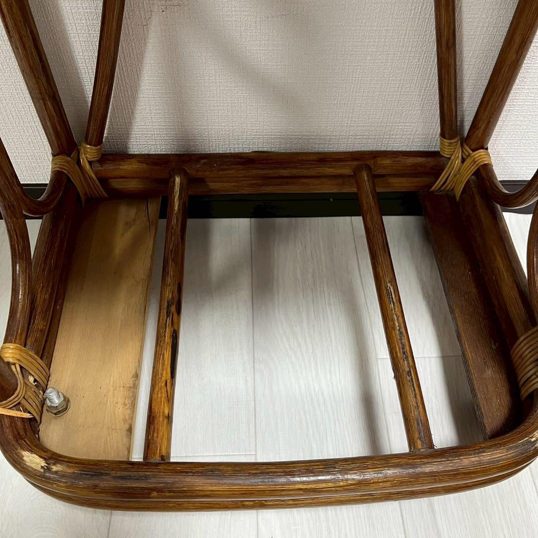 ラタン　脱衣籠　ラック　収納　家具　アンティーク　アジアン　ワゴン　レトロ