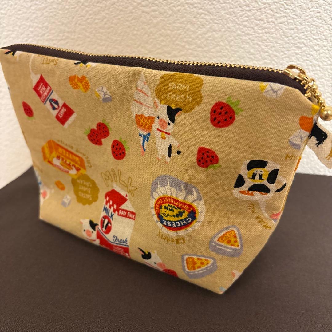20cmファスナーポーチ　ハンドメイド