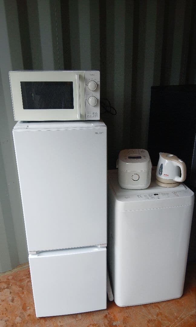地域限定販売　お引っ越し家電5点セット　冷蔵庫、洗濯機、電子レンジ炊飯器、ケトル