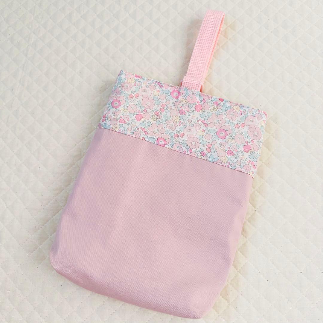 ハンドメイド　レッスンバッグ　リバティ生地　タナローン　ベッツィ　女の子　ピンク