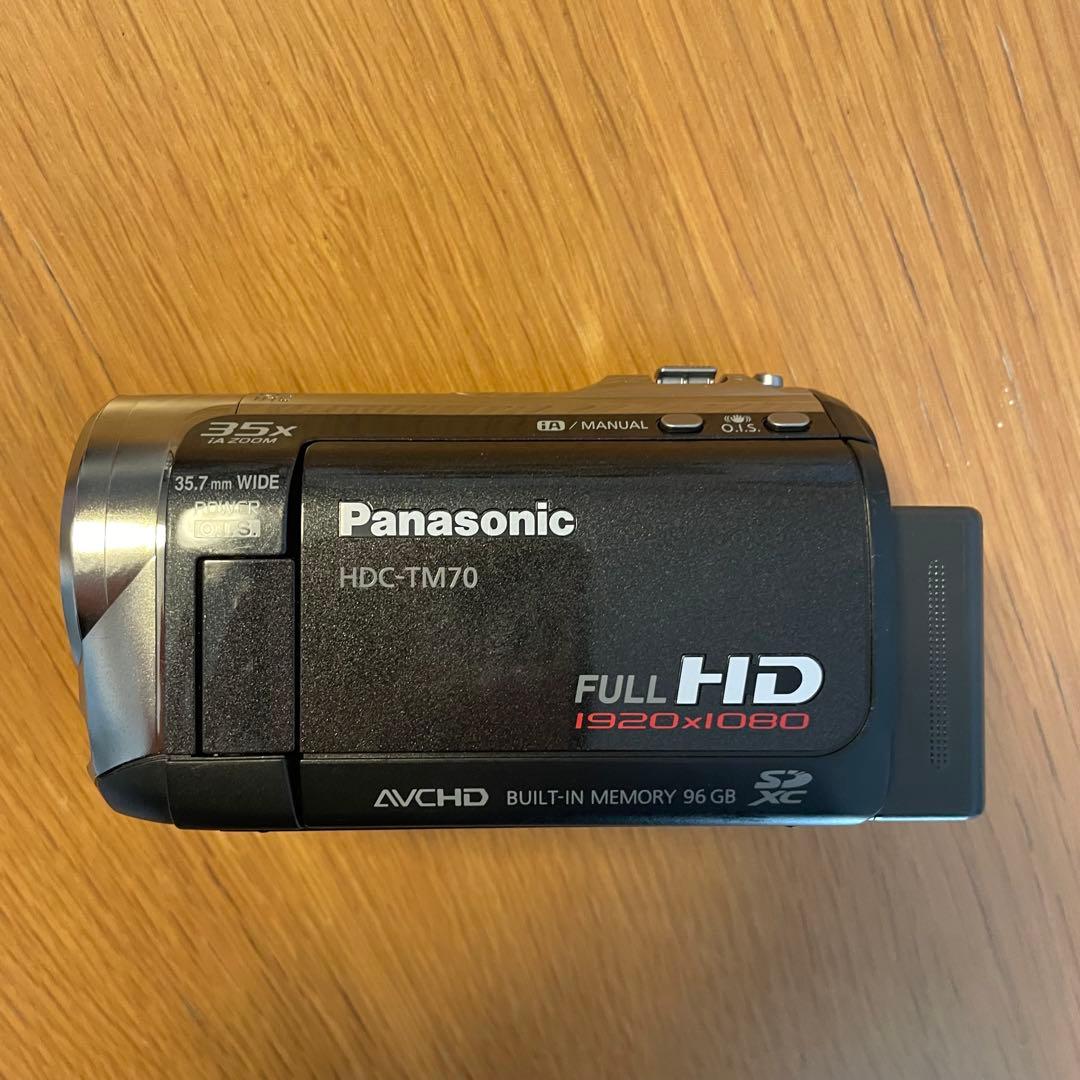 Panasonic HDC-TM70 本体 充電器 バッテリー付