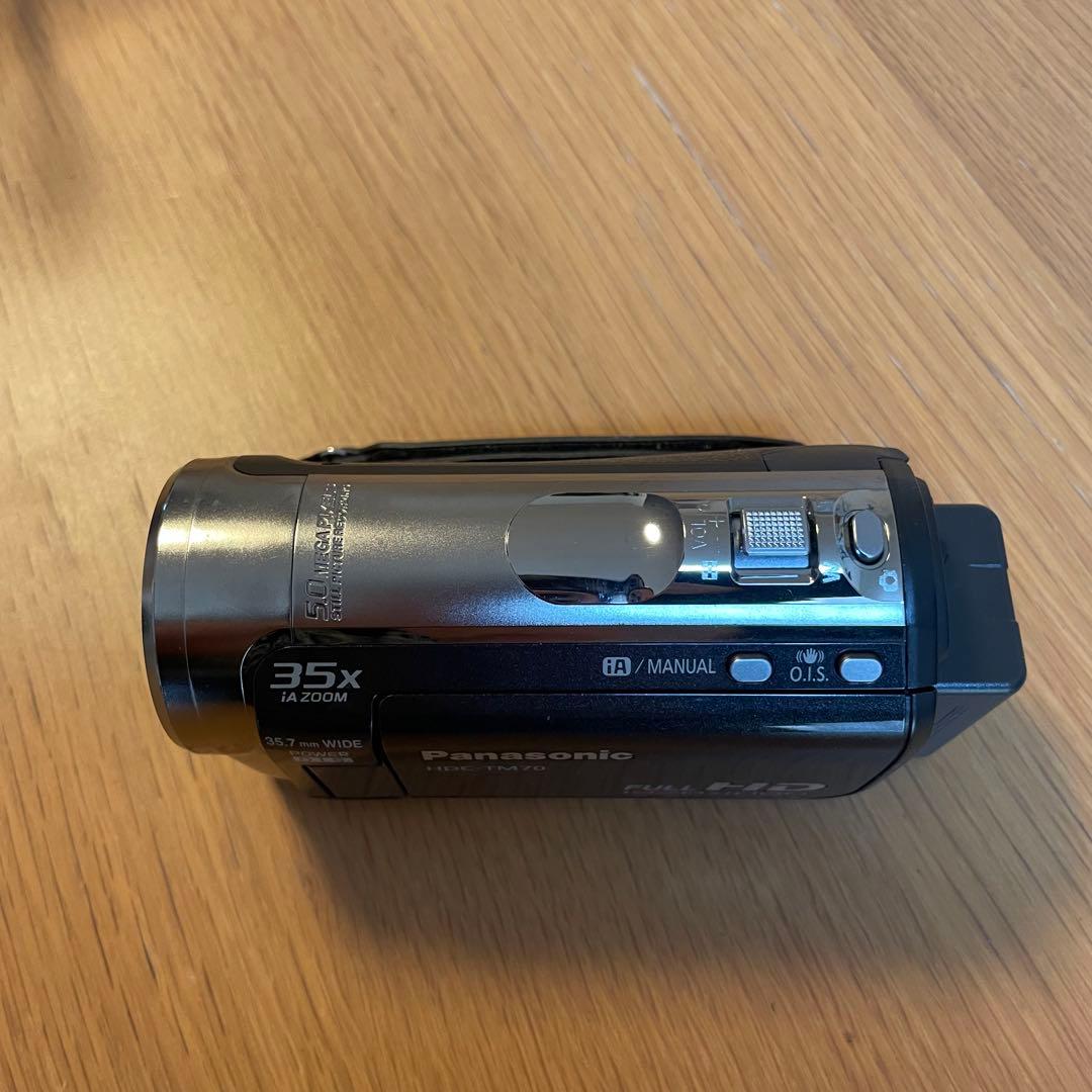 Panasonic HDC-TM70 本体 充電器 バッテリー付