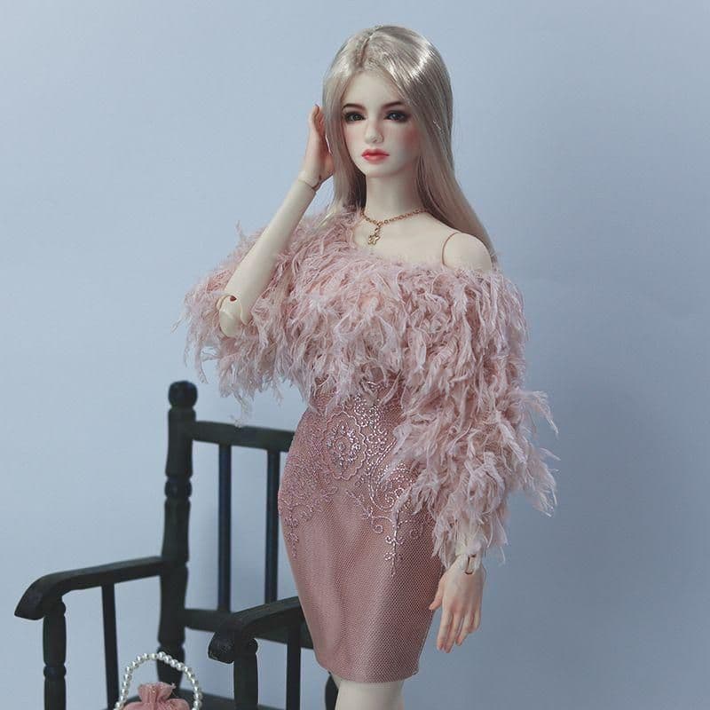 I49 BJD 1/3 ドール 衣装　タイトスカート 2点セット ハンドメイ