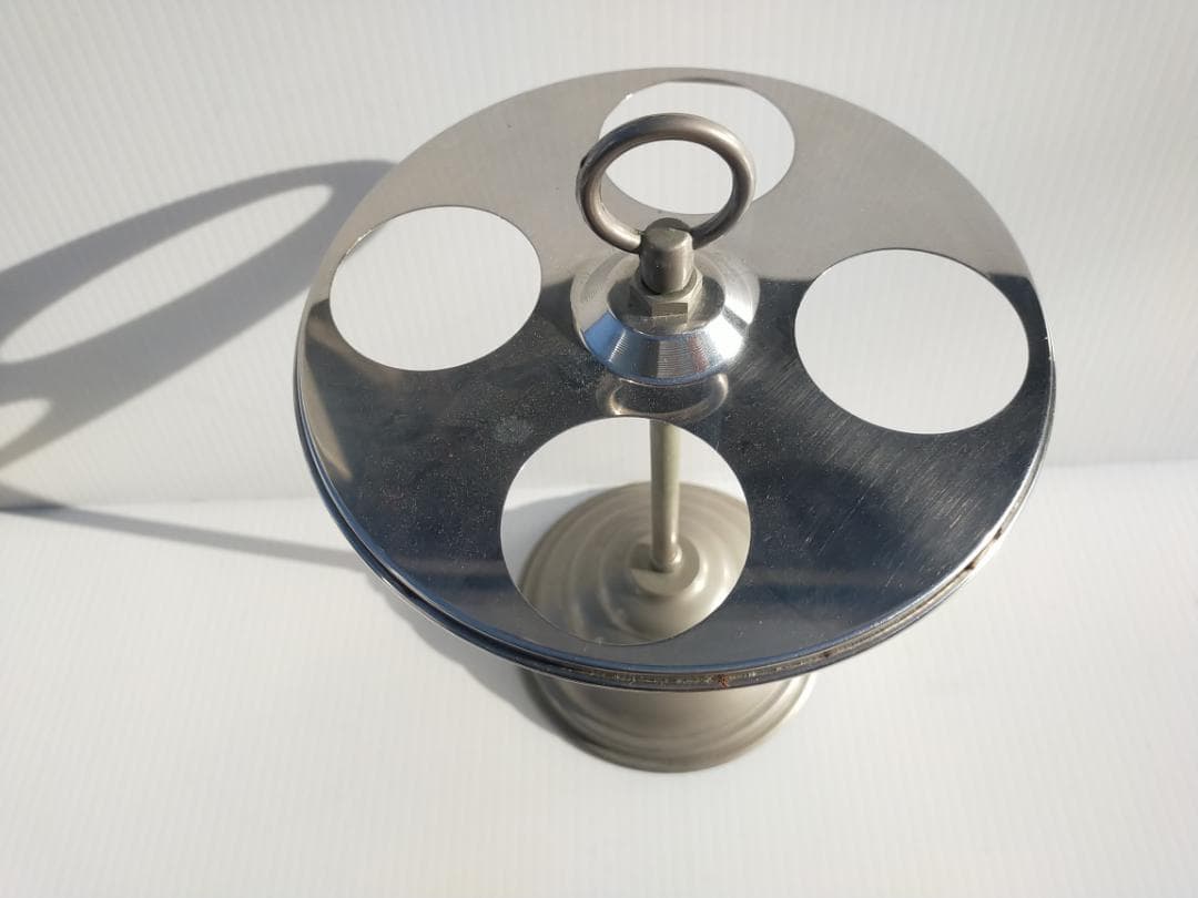 昭和レトロ☆当時物☆医療器具☆シカン瓶・シカン瓶立て☆消毒スタンド　色ガラス