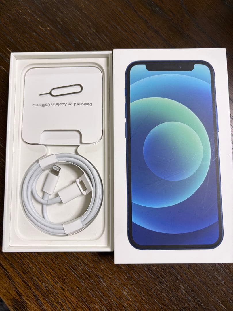 【バッテリー88%】iPhone12mini ブルー 本体 初期化済128GB